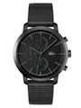 Produktbild: Lacoste Multi Zifferblatt Quarz Uhr fr Herren Schwarzes Lederarmband 2011177