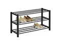 Produktbild: IDIMEX Schuhregal NAVAN, Schuhaufbewahrung aus Metall mit 3 Ablagen schwarz