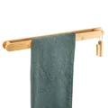 Produktbild: eluno großer Handtuchhalter aus Bambus im natürlichen Design, Handtuchstange ideal einsetzbar für Küche und Bad, passend für Badetücher und Handtücher, zum Kleben mit 3M Kleber oder zum Bohren