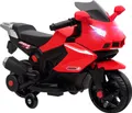 Produktbild: AIYAPLAY Elektro Kindermotorrad Elektromotorrad mit USB, Stützrädern, Musik, Hupe Scheinwerfer, Kinder Elektro Motorrad mit 2 Stützrädern für Kinder 1,5–3 Jahren Rot