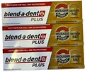 Produktbild: 3x Blend-a-dent PLUS Haftcreme Unschlagbare Bisskraft geschmacksneutral (3x40g)