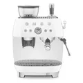Produktbild: SMEG EGF03WHEU Espressomaschine mit Mahlwerk weiß 50`s Style NEUWARE