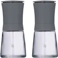 Produktbild: WMF Salz-/Pfeffermühle Trend manuell, (2 Stück), 2-tlg. Set, Keramik-Mahlwerk, aromadicht, Mahlstärken-Einstellung