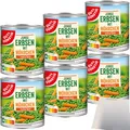 Produktbild: Gut&Günstig Junge Erbsen mit Möhrchen extra fein 6er Pack (6x800g Dose) + usy Block