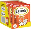 Produktbild: Dreamies Klassiker Katzensnacks mit Huhn – Katzenleckerli mit knuspriger Textur und cremiger Füllung – 4 x 180g
