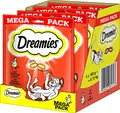 Produktbild: Dreamies Katzensnacks Katzenleckerli Klassiker mit Huhn, 4 Packungen (4 x 180g)
