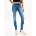 Produktbild: Tommy Jeans Skinny-fit-Jeans SOPHIE LW SKN mit Logo-Badge, in Knöchellänge blau 25