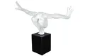 Produktbild: Casablanca modernes Design GILDE Skulptur Cliffhanger Kunstharz, Marmor weiß 52363
