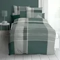 Produktbild: Kaeppel Biber Bettwäsche Holiday smaragd 135x200 cm + 80x80 cm - grün;grau