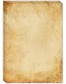 Produktbild: 25 Blatt altmodisches Briefpapier/Vintage Design Papier DIN A4. Ideal für Vin...