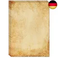 Produktbild: 25 Blatt altmodisches Briefpapier/Vintage Design Papier DIN A4. Ideal für