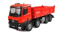 Produktbild: Amewi Mercedes-Benz Arocs Muldenkipper 8x4/4 4WD 1:18 RTR rot, RC ferngesteuert LKW Modell