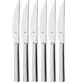 Produktbild: WMF Steakmesser Nuova, in Geschenkbox, 6 Stück, 10 cm Edelstahlklingen mit Wellenschliff, Edelstahlgriff
