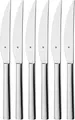 Produktbild: WMF Steakmesser Set Nuova 6-teilig | 23 cm | Edelstahl poliert | Wellenschliff | spülmaschinengeeignet | silber