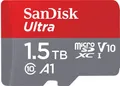 Produktbild: SanDisk Ultra - Flash-Speicherkarte (microSDXC-an-SD-Adapter inbegriffen) - 1,5TB - A1 / UHS Class 1 / Class10 - microSDXC UHS-I (SDSQUAC-1T50-GN6MA)