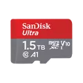 Produktbild: SanDisk Ultra microSDXC 1,5TB Speicherkarte + SD Adapter 150MB/s A1 Class 10 UHS-I SDSQUAC-1T50-GN6MA