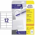 Produktbild: Avery Zweckform - Universaletikett Ultragrip 97 X 42,3 Mm (b X H) Papier Weiß 360 Etik./pack.