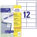 Produktbild: Avery-Zweckform 4781 Universal-Etiketten 97 x 42.3mm Papier Weiß 360 St. Permanent haftend Tintenstrahldrucker, Laserdrucker