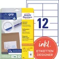 Produktbild: AVERY Zweckform Universal-Etiketten, 97 x 42,3 mm, weiß 1 bis 20 Stk SPARE 40%