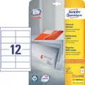 Produktbild: AVERY Zweckform Etiketten 4781 weiß 97,0 x 42,3 mm, 30 Blatt