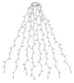 Produktbild: SALCAR 2m Christbaumbeleuchtung mit Ring und 8 Girlanden, 280er LED Überwurf Lichterkette Weihnachtsbaum für 150cm, 180cm, 240cm Tannenbaum, Bunt