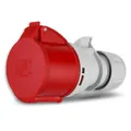 Produktbild: REV CEE-Kupplung, 5-polig (3Ph+N+PE) IP44, 400V 32A, rot