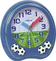 Produktbild: Atlanta Analoger Kinderwecker blau Kunststoff Fußball Motiv