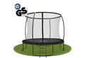 Produktbild: Zero Gravity Gartentrampolin Ø183/244/305/366/427 cm, Leiter & Sicherheitsnetz, TÜV cert, Trampolin