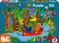 Produktbild: Schmidt Spiele Puzzle 100 Teile Schmidt Spiele Kinder Puzzle Die Maus Im Dschungel 56313, 100 Puzzleteile