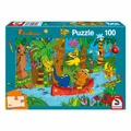 Produktbild: Schmidt Spiele Die Maus Im Dschungel 100 Teile KinDerpuzzle Puzzle Steckpuzzle