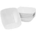 Produktbild: Creatable Müslischalenset Victoria weiss, Weiß, Keramik, 6-teilig, quadratisch, 15x14 cm, stapelbar, Essen & Trinken, Geschirr, Schalen & Schüsseln, Müslischalen