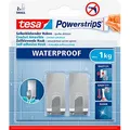Produktbild: tesa WATERPROOF Small Klebehaken für max. 1,0 kg, 1,4 x 3,4 cm, 2 St.