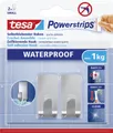 Produktbild: tesa Powerstrips Haken Small Waterproof rechteckig, Edelstahl