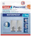 Produktbild: tesa Powerstrips Wasserdicht Haken selbstklebend Small Zoom Metall 1 kg 2 Stück