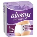Produktbild: Always Discreet Inkontinenz Höschen »Discreet« Größe L EU 44 - 54 9 Stück