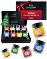 Produktbild: Hallingers Genuss Manufaktur Tee Geschenkset Weihnachten – 8 Sorten Premium loser Tee im Glas in edler Geschenkbox, veganes Tee Set 