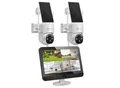 Produktbild: LUVISION Dual WLAN PTZ Überwachungssystem mit LED Monitor 4MP Solar PTZ Überwachungskamera Mikrofon, Sirene, Smarte Nachtsicht 4 Kameras