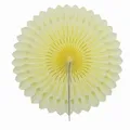 Produktbild: Creativery 1 Papierfächer 25cm (Creme/hellcreme 820) // Deko Papier Fächer Rosetten Blumen Raumdeko Papierrosetten Hängedeko