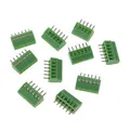 Produktbild: JOYKK 10 Stücke 6Pin Screw Leiterplattenmontierte Anschlussblöcke Connector 2.54mm Pitch - Green