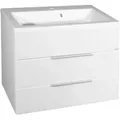 Produktbild: Fackelmann Waschbeckenunterbau 79,5 cm Kara Weiß 2 Schubladen
