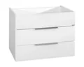 Produktbild: FACKELMANN Waschbeckenunterschrank Kara Waschbeckenunterbau 2 Schübe Korpusfarbe: Weiß Matt Frontfarbe: