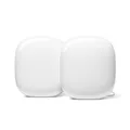 Produktbild: Google WiFi Pro – Wi-Fi 6E Zuverlässiges Heim-WLAN-System mit effektiver Abdeckung für Dein Zuhause Mesh-WiFi-Router Schnee, x2, GA03689-EU, 2-Pack