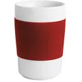 Produktbild: KAHLA touch! Maxi-Becher 0,35 l cherry red | Kaffeebecher mit Samt Banderole