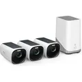 Produktbild: eufyCam S330 (eufyCam 3) - Videoserver + Kamera(s) - drahtlos (Wi-Fi) - 3 Kamera(s) - CMOS - Schwarz, weiß - Schwarz/Weiß