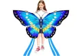 Produktbild: LuxusKollektion Kite Schmetterling Drachen Kite, Kinder und Erwachsene, 120x95cm, Blau
