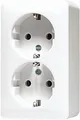 Produktbild: JUNG Schuko Steckdose 6020AWW - 2-fach, 16 A, 250 V, Kunststoff, IP20, Alpinweiß