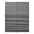 Produktbild: Lichtblick Plissee Klemmfix, ohne Bohren, verspannt, lichtdurchlässig, Blickdicht, Uni, mit eleganter Crushed Optik 60 cm x 130 cm (B x L), Hellgrau