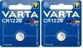 Produktbild: 2 x Varta CR1220 Batterien Knopfzellen Knopfzelle Uhren / 3V Batterie Blister