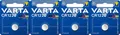 Produktbild: 4x Varta Professional Electronics Knopfzelle Lithium CR1220 3V (1er Blister)