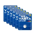 Produktbild: 6x Varta Knopfzelle Lithium CR1220 3V Batterie 1er Blister CR 1220 DL1220